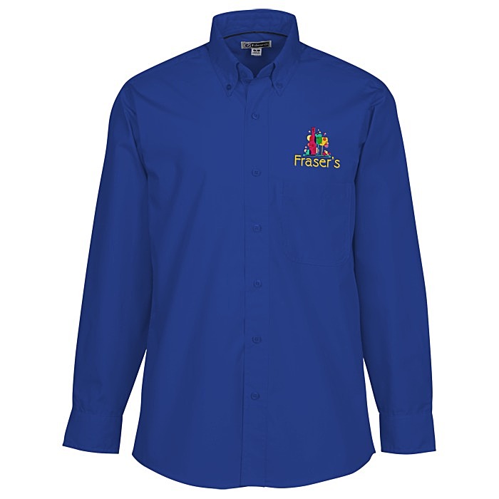 Custom Lightweight Easy Care Poplin Shirt - Men's