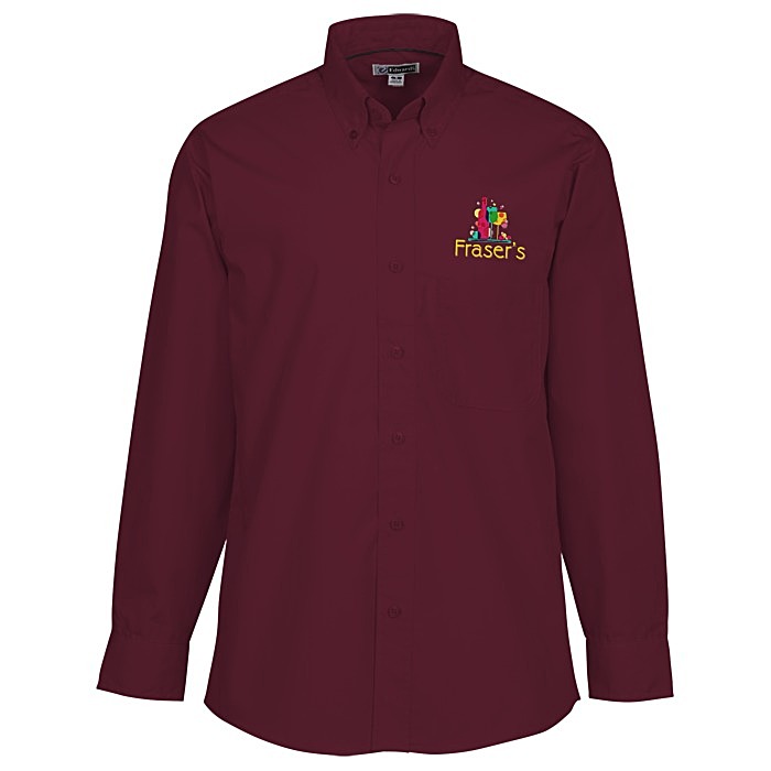 Custom Lightweight Easy Care Poplin Shirt - Men's