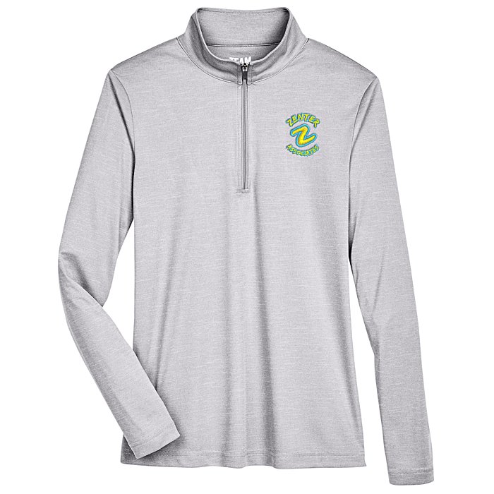 Custom Zone Performance 1/4-Zip Pullover - Ladies' - Heathers