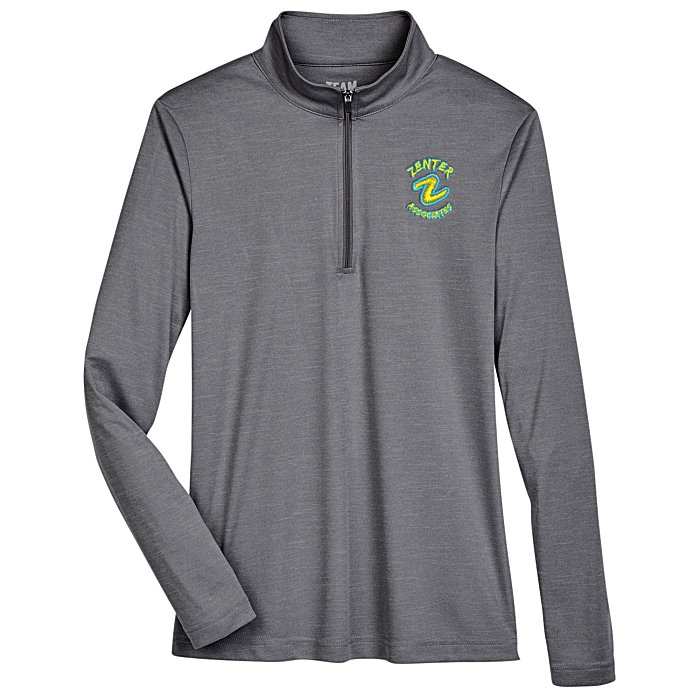 Custom Zone Performance 1/4-Zip Pullover - Ladies' - Heathers
