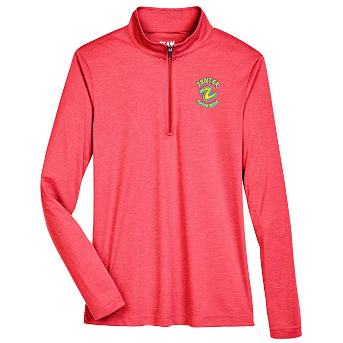 Custom Zone Performance 1/4-Zip Pullover - Ladies' - Heathers