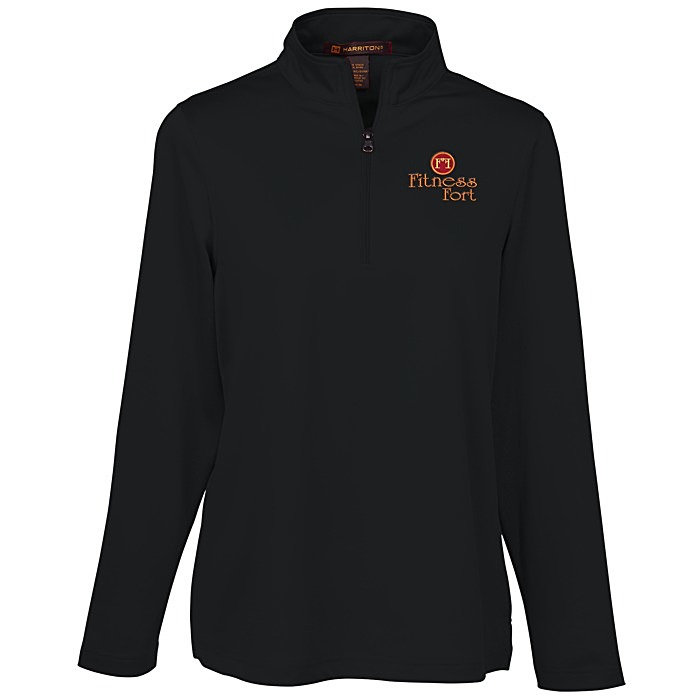 Custom Harriton Advantage Snag Resistant 1/4-Zip Pullover - Ladies'