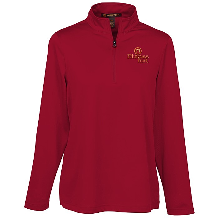 Custom Harriton Advantage Snag Resistant 1/4-Zip Pullover - Ladies'