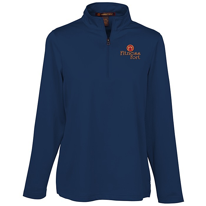 Custom Harriton Advantage Snag Resistant 1/4-Zip Pullover - Ladies'