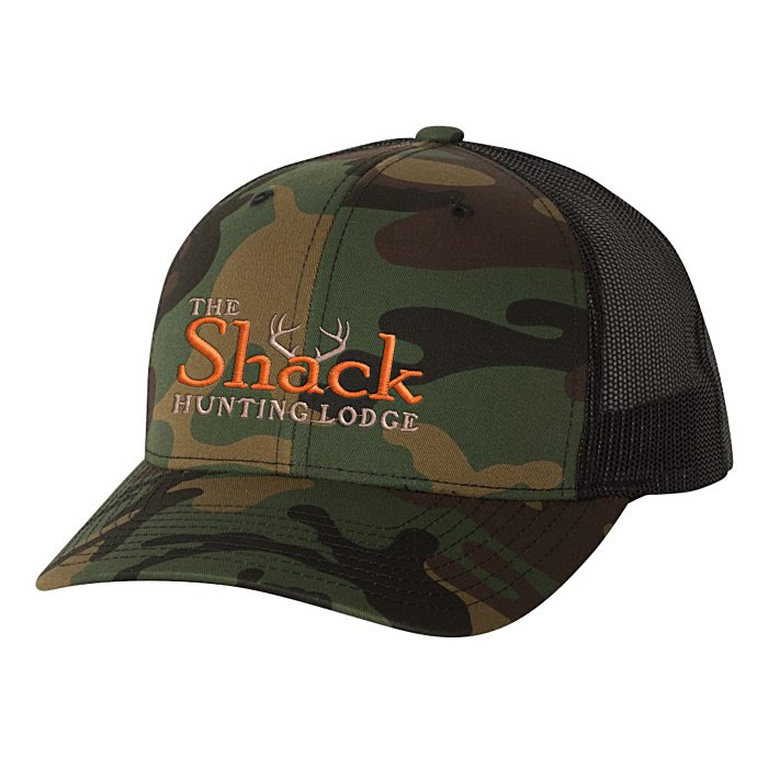 Custom Yupoong Retro Trucker Cap - Camo
