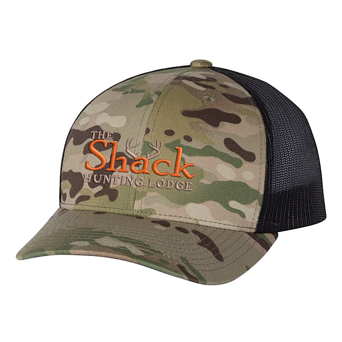 Custom Yupoong Retro Trucker Cap - Camo