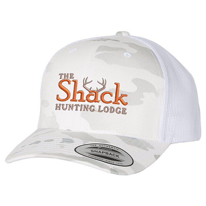 Custom Yupoong Retro Trucker Cap - Camo