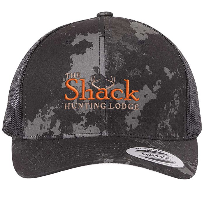 Custom Yupoong Retro Trucker Cap - Camo