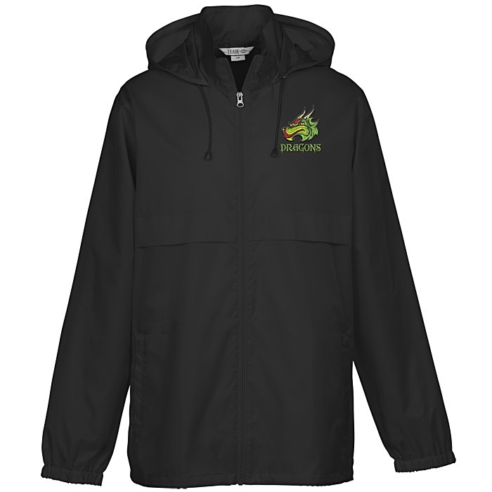 Custom Zone Lightweight Hooded Jacket - Embroidered