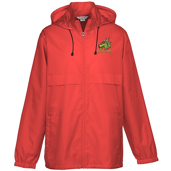 Custom Zone Lightweight Hooded Jacket - Embroidered