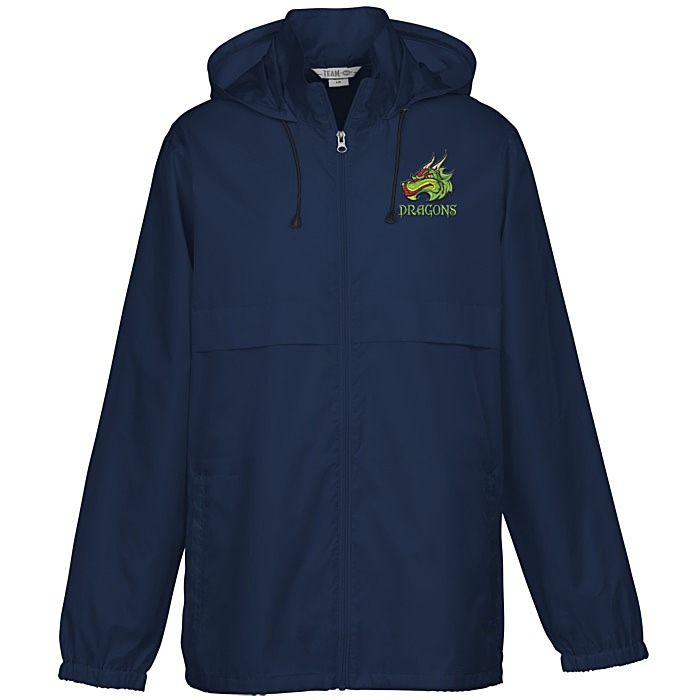 Custom Zone Lightweight Hooded Jacket - Embroidered
