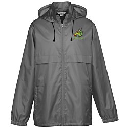 Custom Zone Lightweight Hooded Jacket - Embroidered
