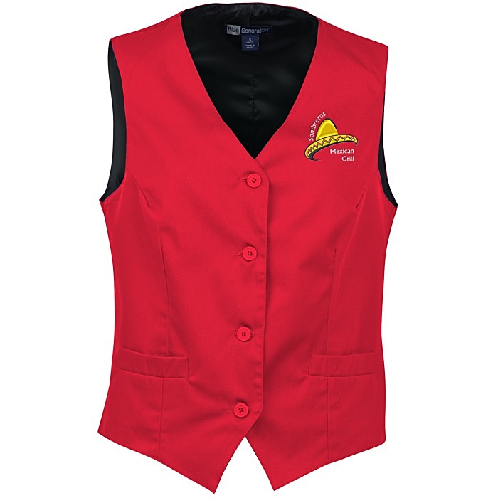 Custom Teflon Treated Bistro Vest - Ladies'