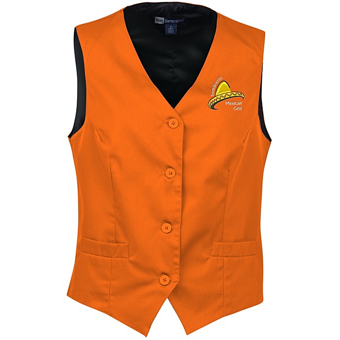Custom Teflon Treated Bistro Vest - Ladies'
