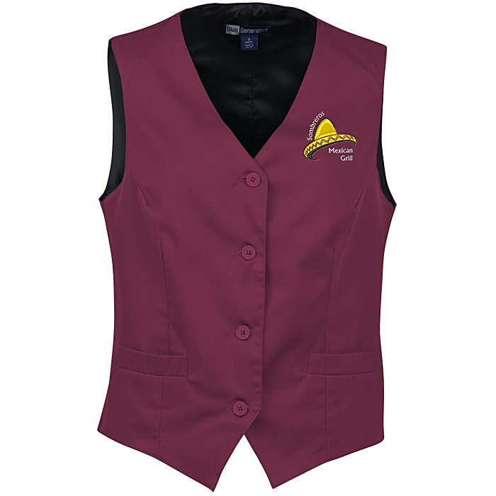 Custom Teflon Treated Bistro Vest - Ladies'