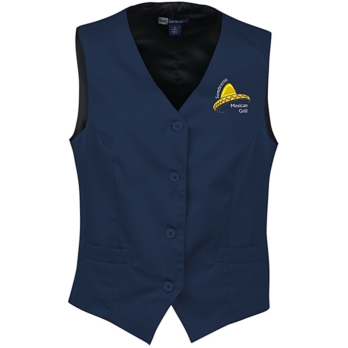 Custom Teflon Treated Bistro Vest - Ladies'