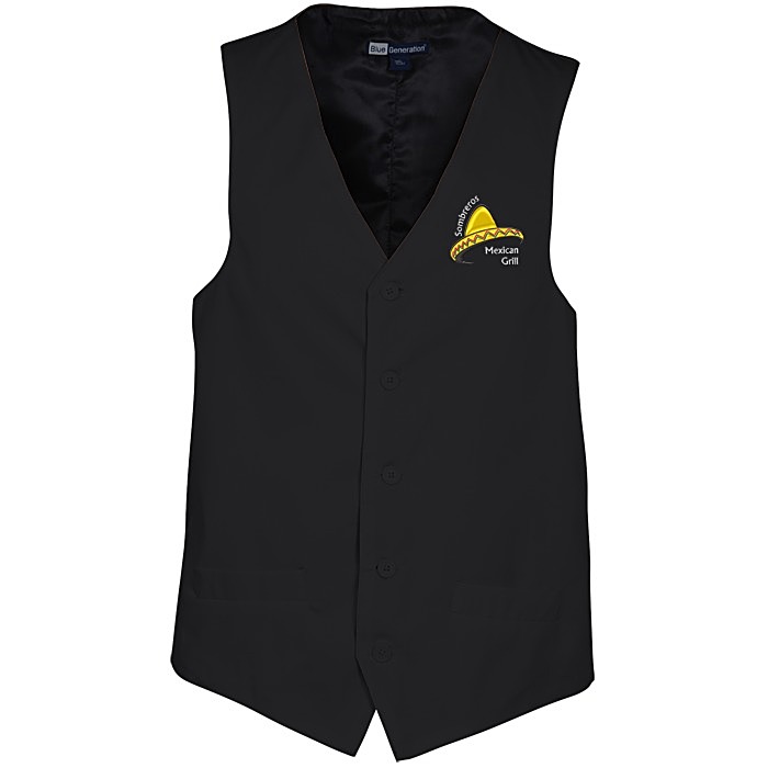 Custom Teflon Treated Bistro Vest - Men's