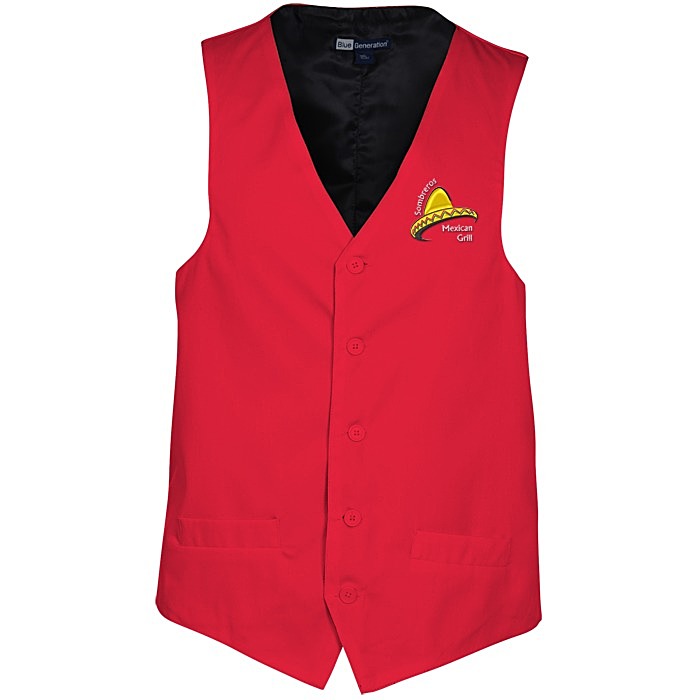 Custom Teflon Treated Bistro Vest - Men's