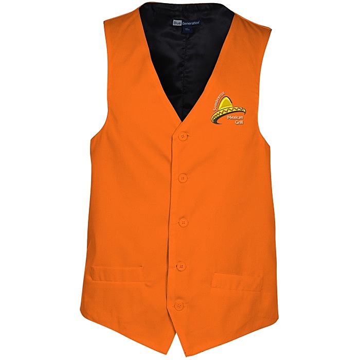 Custom Teflon Treated Bistro Vest - Men's