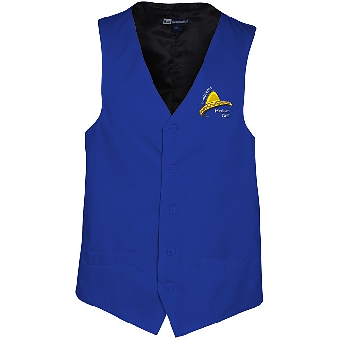 Custom Teflon Treated Bistro Vest - Men's