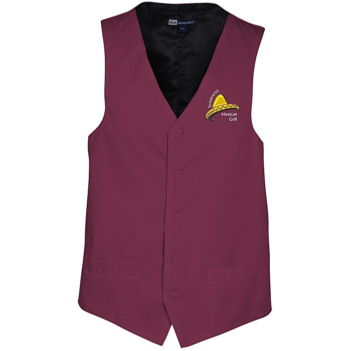 Custom Teflon Treated Bistro Vest - Men's