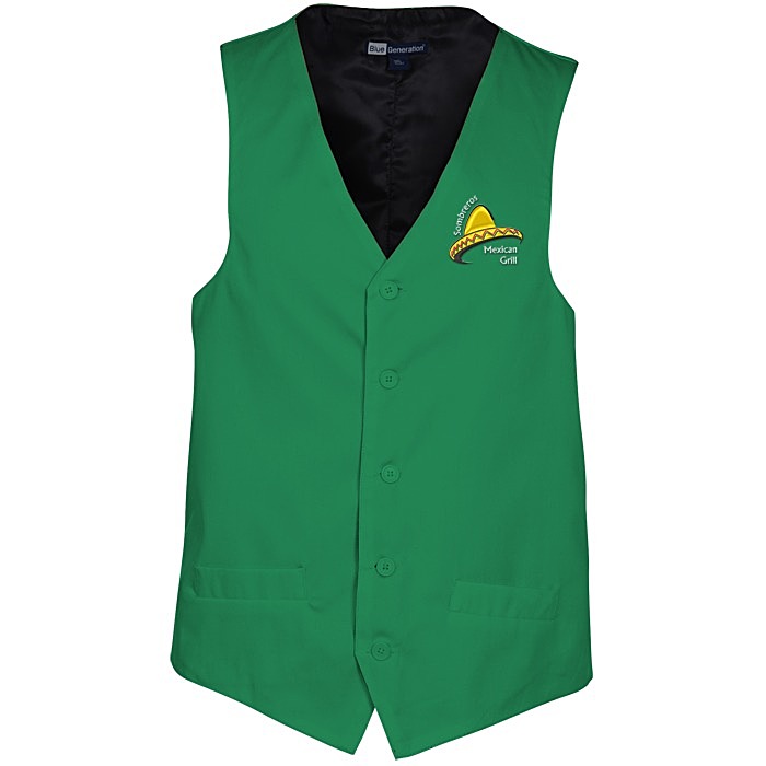 Custom Teflon Treated Bistro Vest - Men's