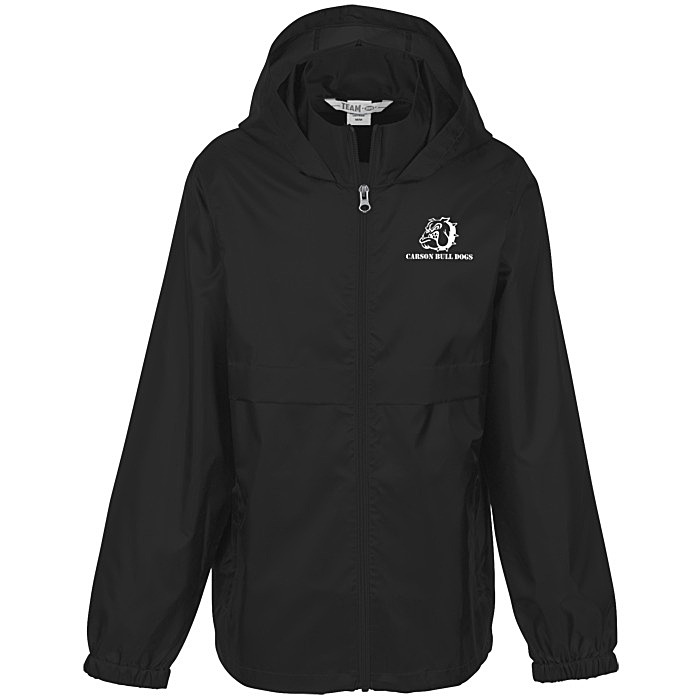 Custom Zone Lightweight Hooded Jacket - Youth - Screen