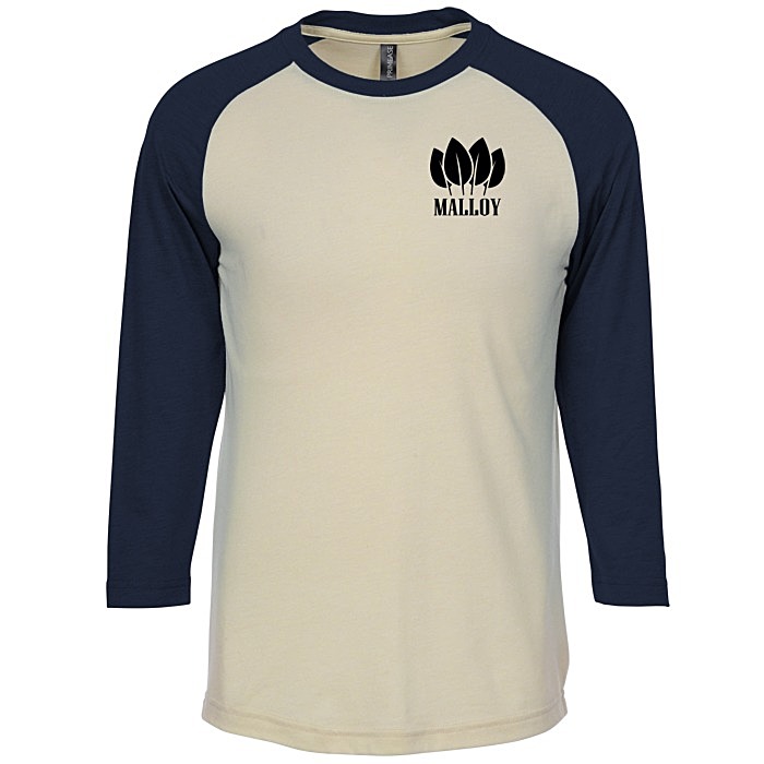 Custom Primease Tri-Blend Raglan 3/4-Sleeve Shirt