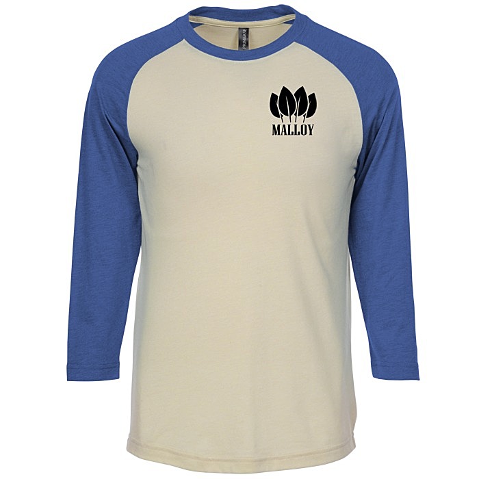 Custom Primease Tri-Blend Raglan 3/4-Sleeve Shirt