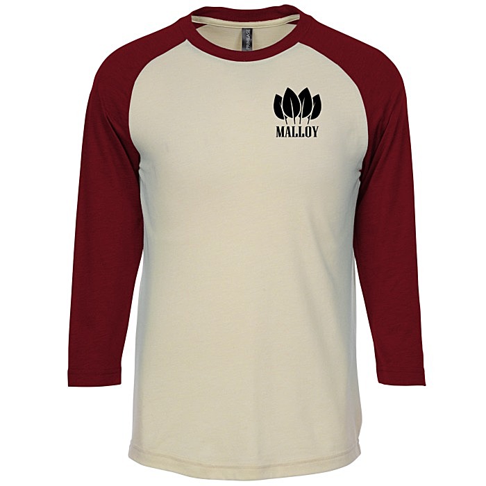 Custom Primease Tri-Blend Raglan 3/4-Sleeve Shirt