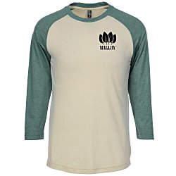 Custom Primease Tri-Blend Raglan 3/4-Sleeve Shirt