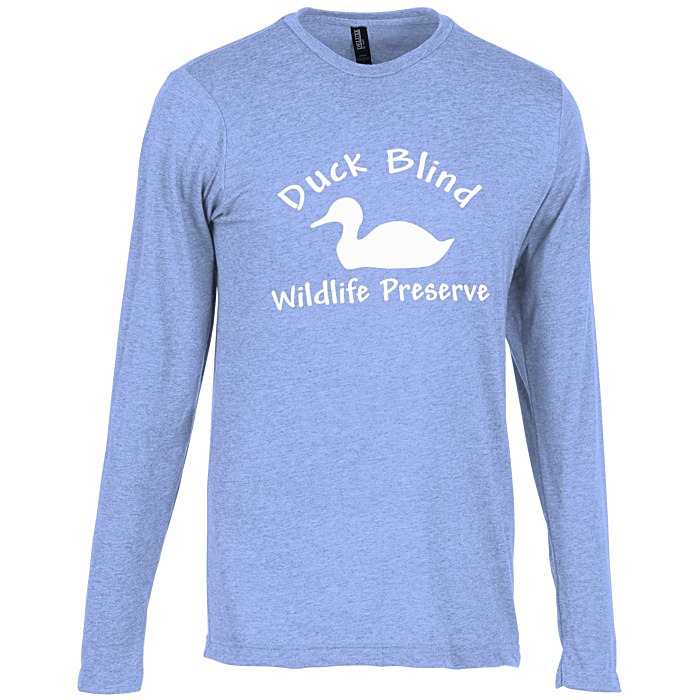 Custom M&O Fine Blend LS T-Shirt - Men's