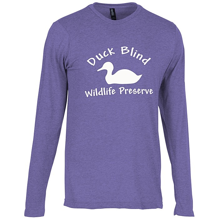 Custom M&O Fine Blend LS T-Shirt - Men's