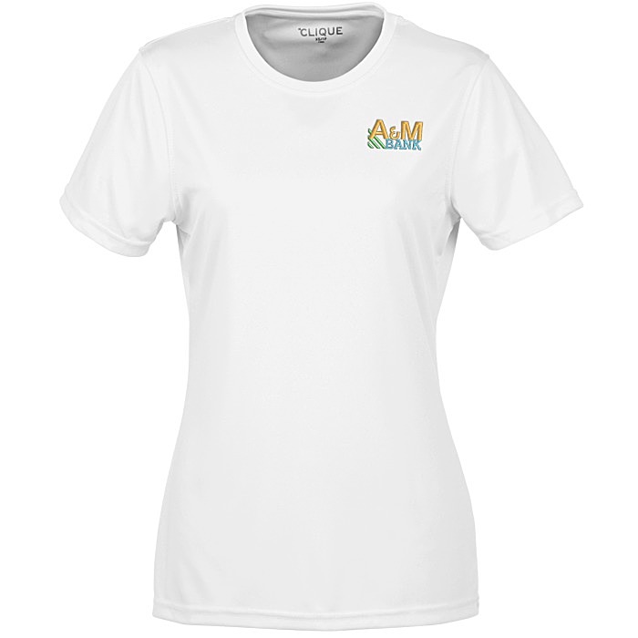 Custom Spin Dye Jersey Tee - Ladies' - Embroidered