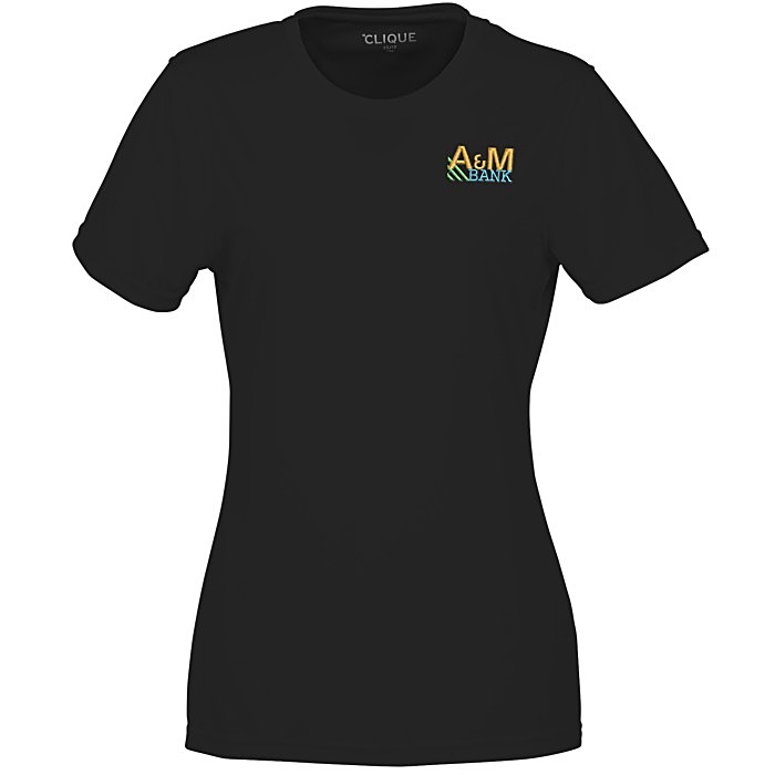Custom Spin Dye Jersey Tee - Ladies' - Embroidered