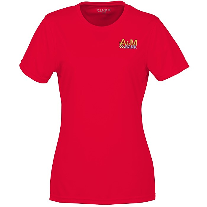 Custom Spin Dye Jersey Tee - Ladies' - Embroidered