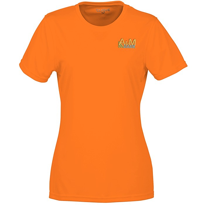 Custom Spin Dye Jersey Tee - Ladies' - Embroidered