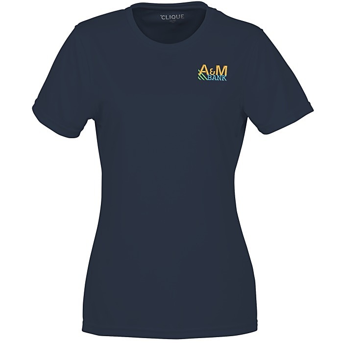 Custom Spin Dye Jersey Tee - Ladies' - Embroidered