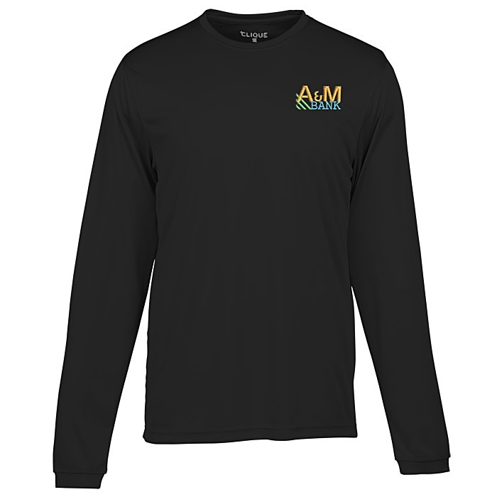 Custom Spin Dye Jersey LS Tee - Men's - Embroidered