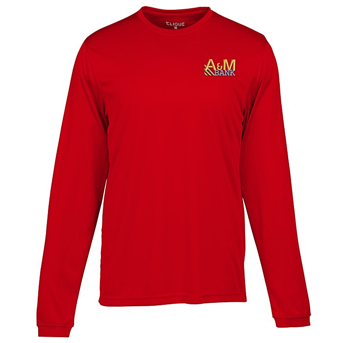 Custom Spin Dye Jersey LS Tee - Men's - Embroidered