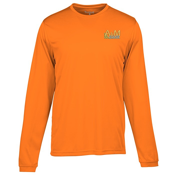 Custom Spin Dye Jersey LS Tee - Men's - Embroidered
