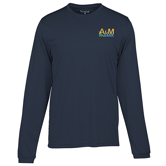 Custom Spin Dye Jersey LS Tee - Men's - Embroidered