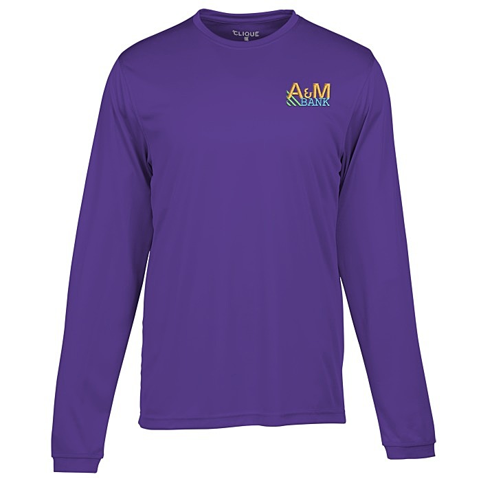 Custom Spin Dye Jersey LS Tee - Men's - Embroidered