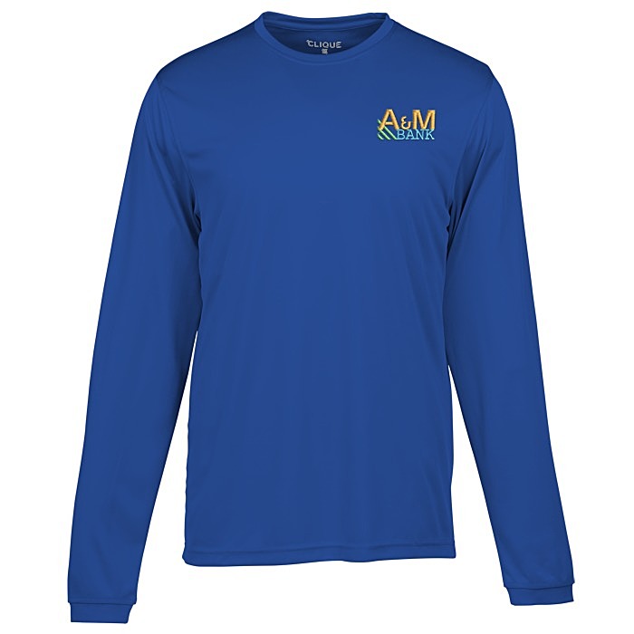 Custom Spin Dye Jersey LS Tee - Men's - Embroidered