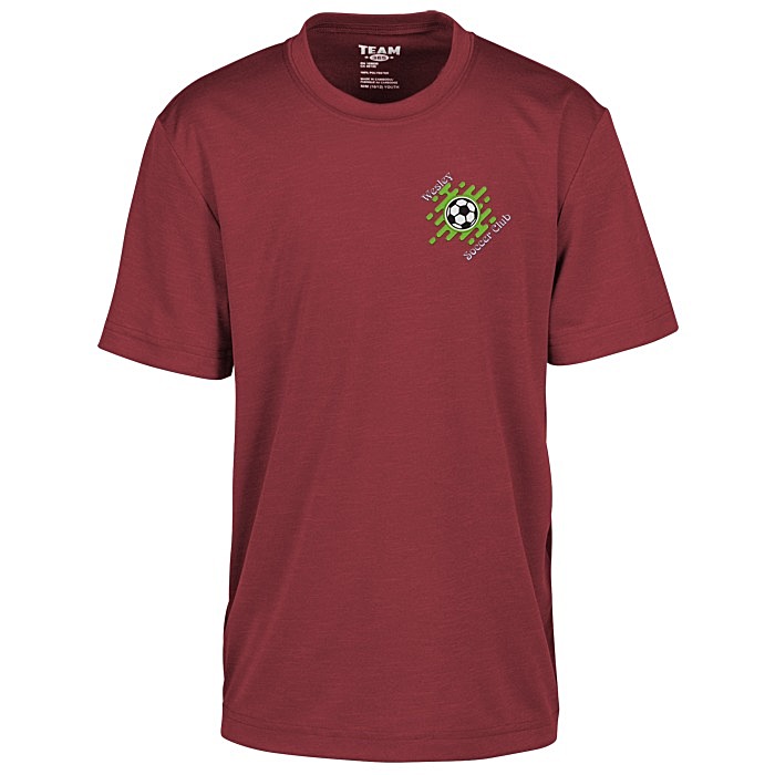 Custom Zone Performance Tee - Men's - Heathers - Embroidered