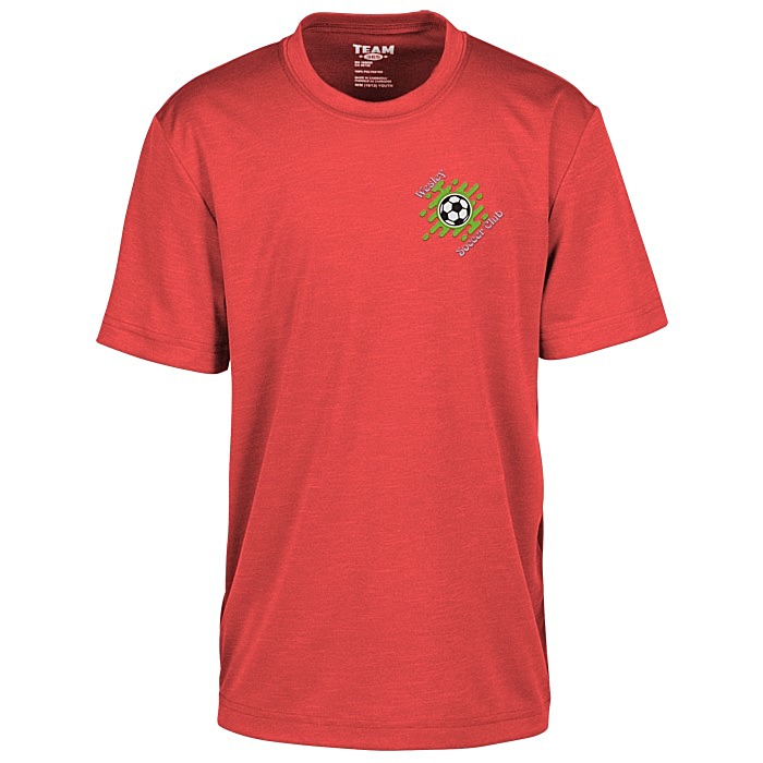 Custom Zone Performance Tee - Men's - Heathers - Embroidered