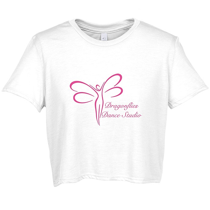 Custom Bella+Canvas Flowy Cropped T-Shirt - Ladies'