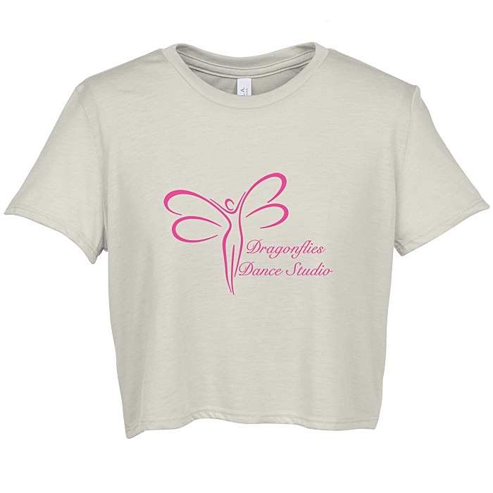 Custom Bella+Canvas Flowy Cropped T-Shirt - Ladies'