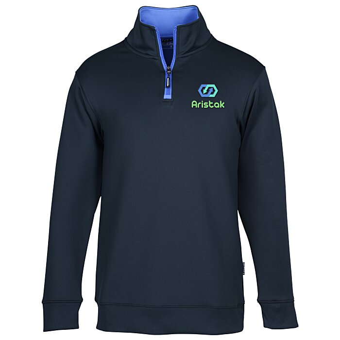 Custom Contrast Zipper Performance 1/4-Zip Pullover