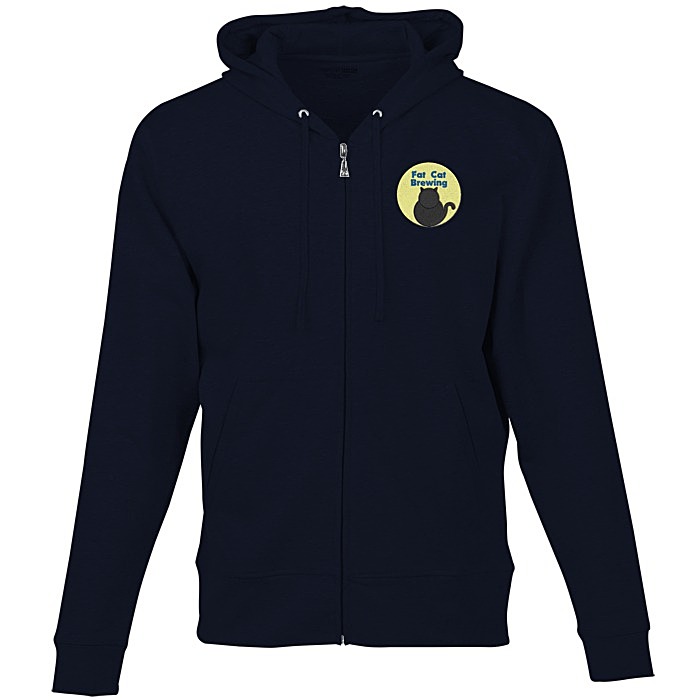 Custom Fortuna Cotton Full-Zip Hoodie - Men's
